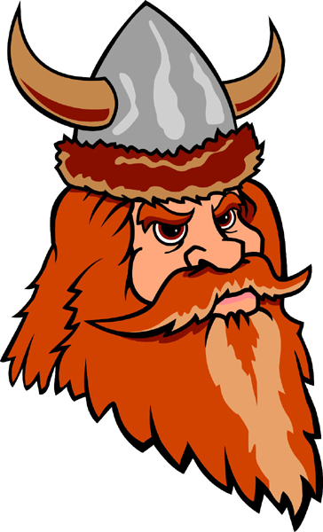 Viking mascot team sticker. Show team pride!